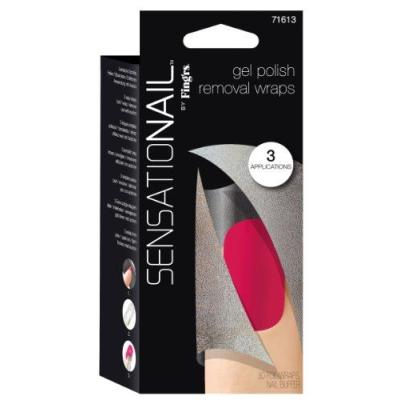 Sensationail Vernis Gel Semi Permanent Removal Wraps 3 Lot de 10 Wraps