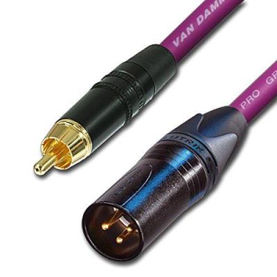 Designacable Nys373-0-Vdinpe0025-Nc3Mxx-B Câble Rca Vers Xlr Mâle 3 M Violet