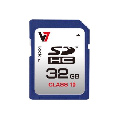 V7 VASDH32GCL10R-2E - flashgeheugenkaart - 32 GB - SDHC