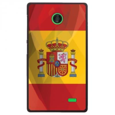 Coque rigide pour Nokia X avec impression Motifs drapeau de l'Espagne