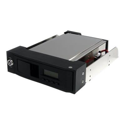 StarTech.com 5,25 inch Hot-Swappable Mobile Rack voor 3,5 inch SATA-schijf met LCD & Ventilator - mobiel opslagrek