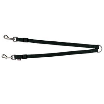 Trixie Premium accouple nylon noir pour deux chiens