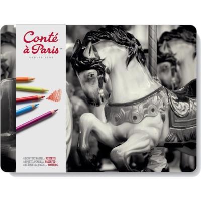 Conte A Paris Assortiment De 48 Crayons Pastels