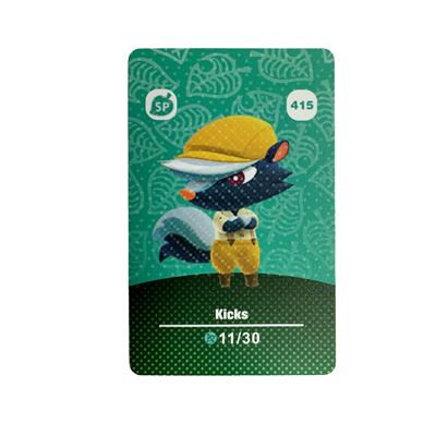 Amiibo Standard Carte pour Animal Crossing Séries 5 HAOBUY pour Nintendo Switch - NO.415 (8.6*5.4cm)