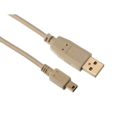 Câble usb 2.0 - fiche a vers mini usb cuivre de base 1.8 m m-m velleman pac602b018n