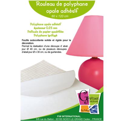 Feuille polyphane adhésif transparent 30 x 50 cm - Achat & prix