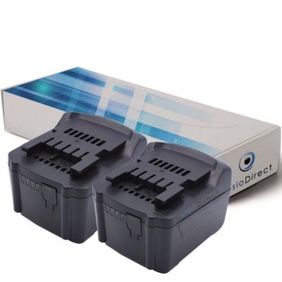 Lot de 2 batteries pour Metabo BS 14.4 LT Compact 6.02137.55 outil sans fil 3000mAh 14.4V - Visiodirect -
