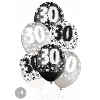 4 17 Sur 6 Ballons Anniversaire 30 Ans Decoration Article De Fete Achat Prix Fnac