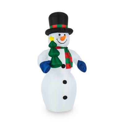 oneConcept Mr. Frost décoration de Noel bonhomme de neige gonflable 240cm LED