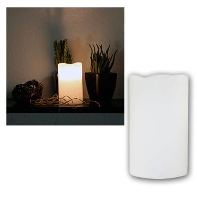 Star Bougie Led Faite De Vraie Cire, Couleur Clignotante: Jaune, Dimensions : 12,5 Cm X 7,5 Cm Fonctionne Avec Pile Boîte À Fe