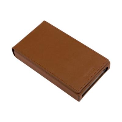 Protection Mp3 Sono Services Housse Cuir Marron Cowon Plenue