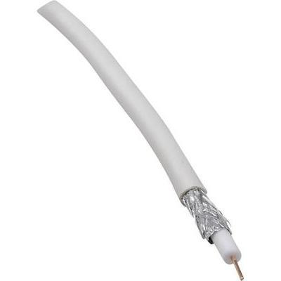 Câble coaxial bkl electronic 0806001 10 75 î© 90 db blanc 10 m