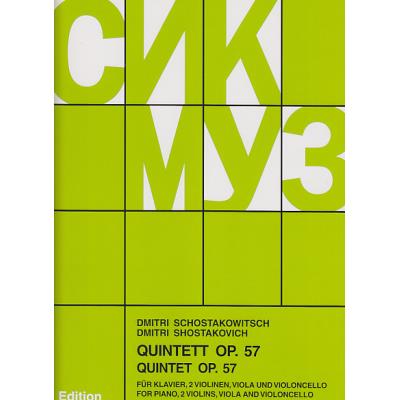 Partitions classique CHANT DU MONDE CHOSTAKOVITCH D. - QUINTETTE AVEC PIANO OP. 57 Musique de chambre
