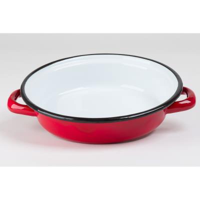 Beka plat rond 18 rouge caralu