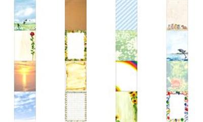 sigel - papier design, format A4, 90 g/m2, motif Rose Bloom , 25f