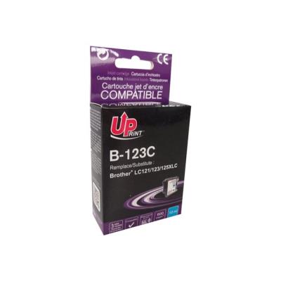 UPrint B-123C - cyaan - inktcartridge (alternatief voor: Brother LC123C, Brother LC125C, Brother LC121C)
