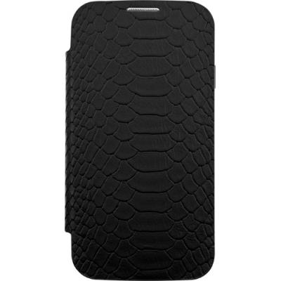 Etui folio effet croco noir pour samsung galaxy s4 i9500 blueway