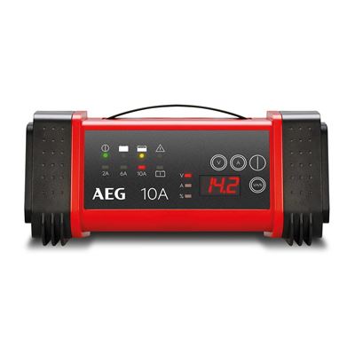 Aeg Automotive 97024 Microprocesseur Chargeur Lt 10 A Pour Batteries 12 Et 24 V, De 9 Niveaux, Power Supply Et Compensation De Température Automatique, Lt10