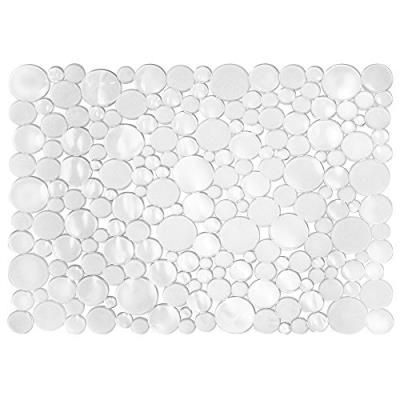 Interdesign 09252eu bubbli tapis d'évier grand transparent