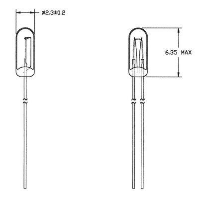 Ampoules t3 4 wt 14v 50ma (5) 21614500