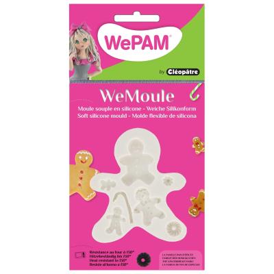 Moule en silicone (Push mould)'WeMoule' - Famille Gingerbread - WePam