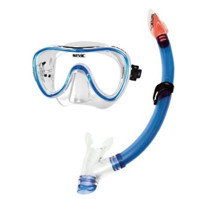 Seac set salina siltra masque et tuba bora hd bleu
