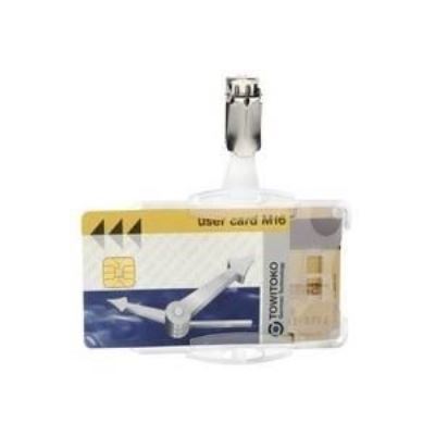 Durable porte-badge doppelbox, avec clip, trans…
