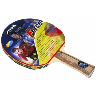 Stiga 178334 force raquette de tennis de table manche anatomique rouge