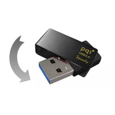 PQI Clé USB - 6822-016GR8001 - 16GB U822V Speedy USB Flash Drive - Black - Ultra-Fast USB3.0
