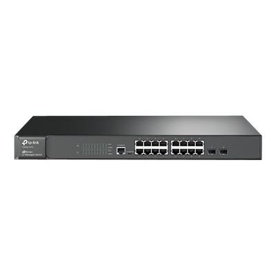 TP-LINK JetStream T2600G-18TS - switch - 16 poorten - Beheerd - rack-uitvoering