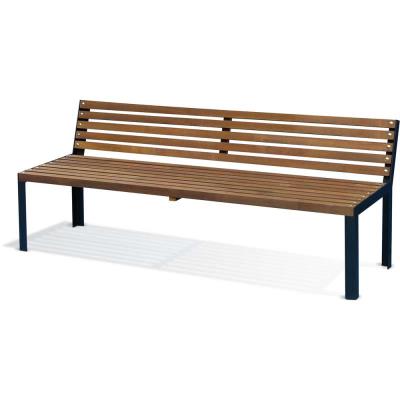 Banc de jardin en bois traité teinté Selekt | Burger