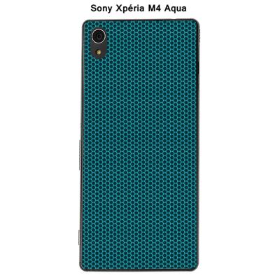 Coque Sony Xpéria M4 Aqua - Métal perforé couleur Scuba Blue