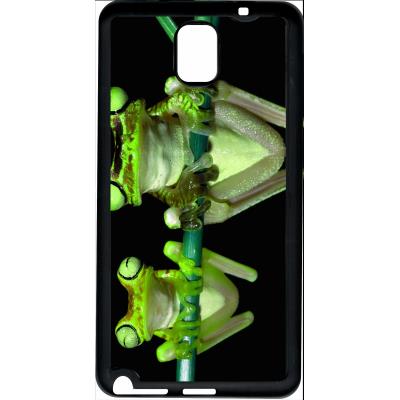 Coque samsung note 3 deux grenouilles vertes suspendues