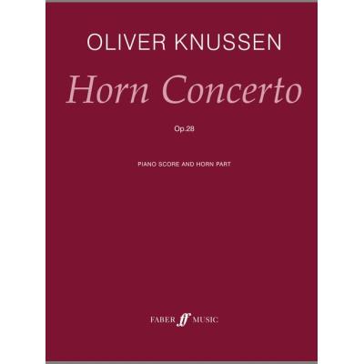 Partitions classique FABER MUSIC KNUSSEN OLIVER - HORN CONCERTO - FRENCH HORN AND PIANO  Cor