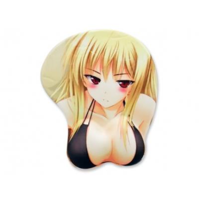 Tapis de souris manga blonde formes en relief tapis de souris relief sexy fun insolite informatique
