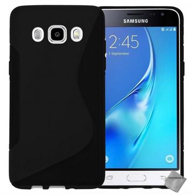 Housse etui coque pochette silicone gel fine pour Samsung Galaxy J7 (2016) - NOIR