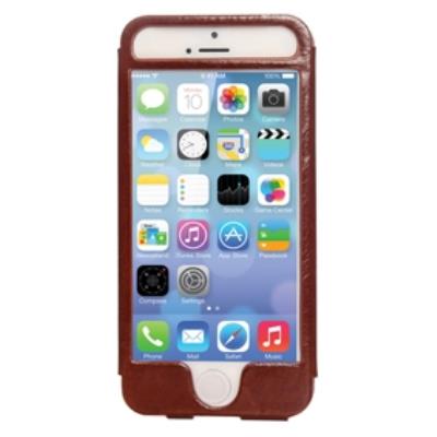Étui en cuir pour iphone 5s 5 brun mosaic theory mtel21-001brn