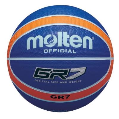 Molten bgr ballon de basketball coloré bleu bleu orange size 7