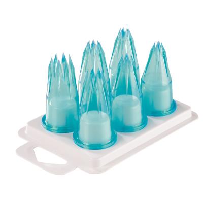 Assortiment 6 douilles cannelées polycarbonate