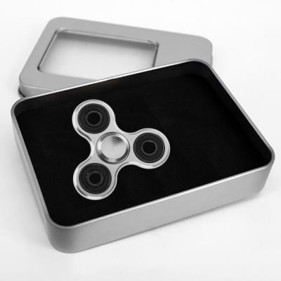 Crazy Fidget Hand Spinner Alu brossé - l’Anti Stress Argenté