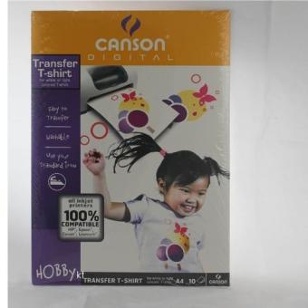 Canson® - Papier Transfert - Pour T-Shirts / Textiles Clairs - 10