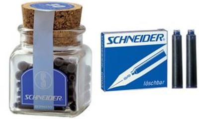 Schneider - Cartouches D'Encre, Vert, Contenu: 6 Pièces -6604 -6604