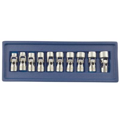Douilles métriques Wobble U J's 10 à 19mm 10pc 3/8
