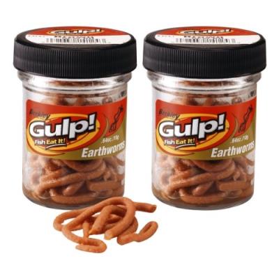 Berkley gulp appâts vers de terre lot de 2 marron twin pack 4 inch