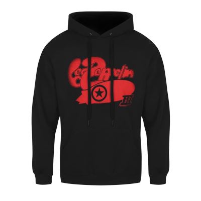 Led Zeppelin Sweat à capuche LZ III Bubble Logo Homme Noir - Taille L