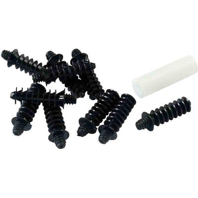 LEGRAND - Chevilles à visser fixation rapide X 10 pour colliers pour Intérieur/Ext. - Noir