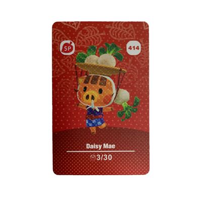 Amiibo Standard Carte pour Animal Crossing Séries 5 HAOBUY pour Nintendo Switch - NO.414 (8.6*5.4cm)