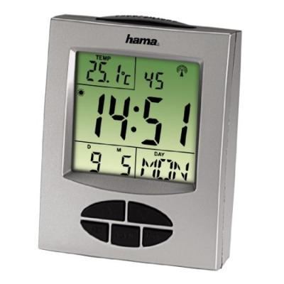 Hama 00106958 réveil radio-piloté rc330 (argenté)