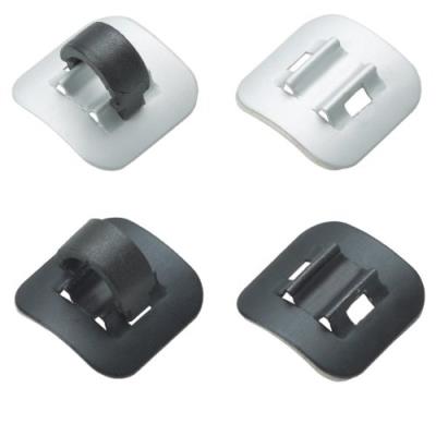 Jagwire alloy stick-on guide de câble argent noir 20 pièces