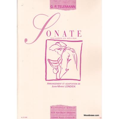 Partitions classique LEDUC TELEMANN G. PH. - SONATE EN MIB - SSAXOPHONE ET PIANO Saxophone